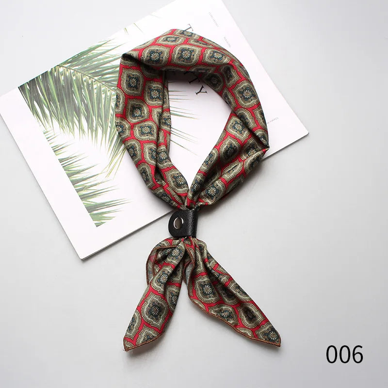 Designer Square Scarf - Luxury Ascot Cravat for Men  Women - ZOOMNSTORE