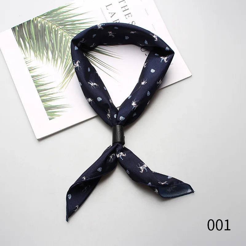 Designer Square Scarf - Luxury Ascot Cravat for Men  Women - ZOOMNSTORE