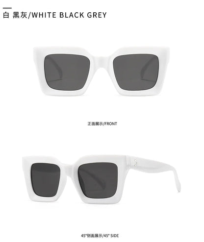 Designer Sunglasses Women - Luxury Brand Retro Square Shades with UV400 Protection - ZOOMNSTORE