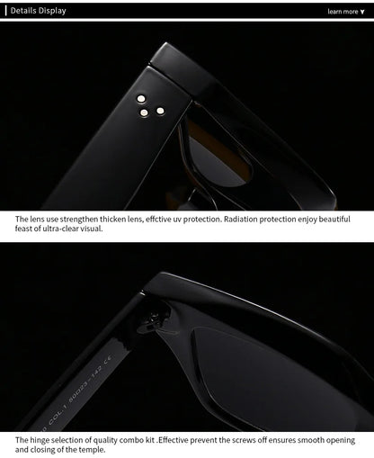 Designer Sunglasses Women - Luxury Brand Retro Square Shades with UV400 Protection - ZOOMNSTORE