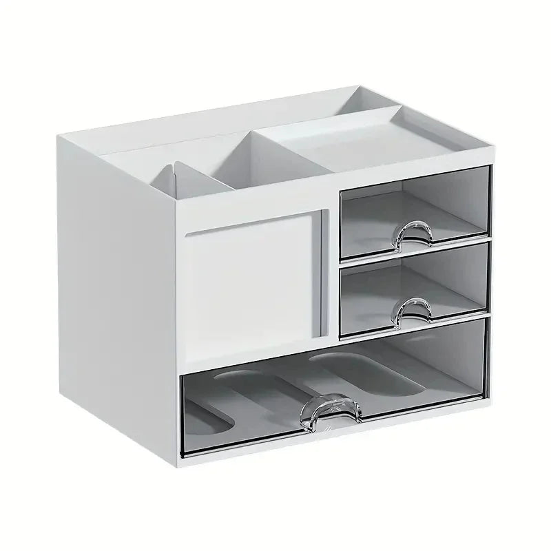 Desk Organizer Box - Desktop Storage Organizer with Drawer Storage & Reasonable Partition - ZOOMNSTORE