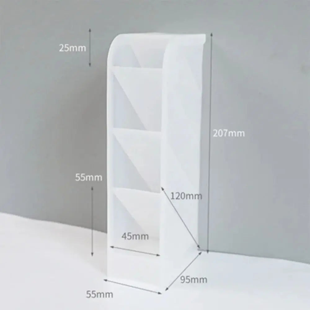 Desktop Pen Organizer - 4-Grid Macaron Color Oblique Insertion Storage Box - ZOOMNSTORE