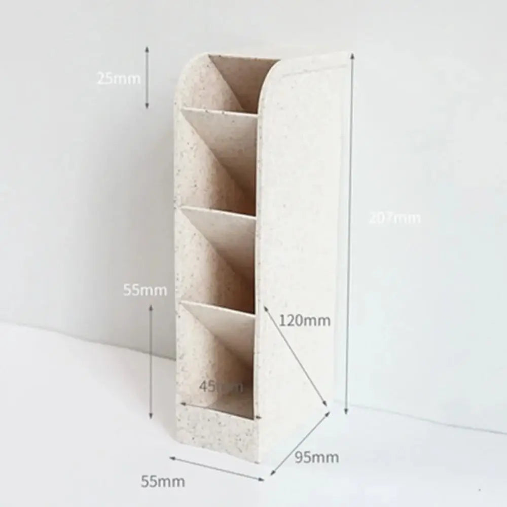 Desktop Pen Organizer - 4-Grid Macaron Color Oblique Insertion Storage Box - ZOOMNSTORE