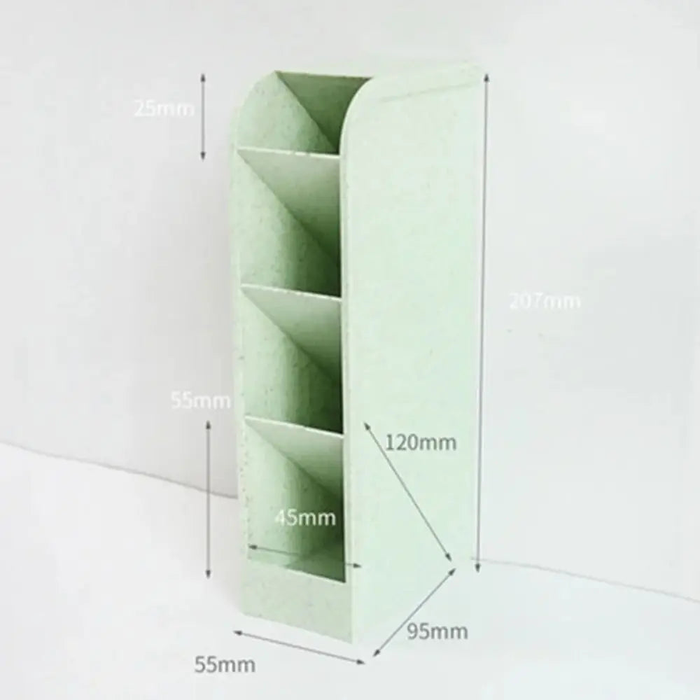 Desktop Pen Organizer - 4-Grid Macaron Color Oblique Insertion Storage Box - ZOOMNSTORE