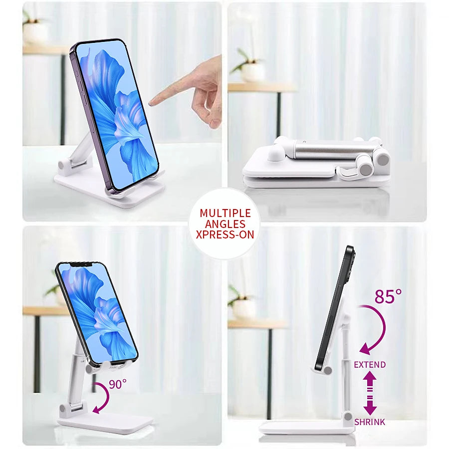 Desktop Phone Holder - Adjustable Tablet Stand & Flexible Lazy Desk Mount - ZOOMNSTORE
