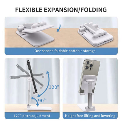 Desktop Phone Holder - Adjustable Tablet Stand & Flexible Lazy Desk Mount - ZOOMNSTORE