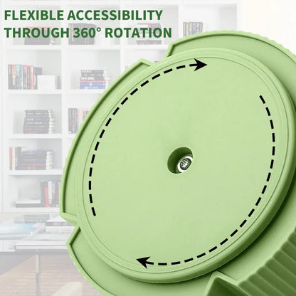 Rotating Desktop Stationery Organizer - 5 Slot Storage Box for Home Office School - ZOOMNSTORE