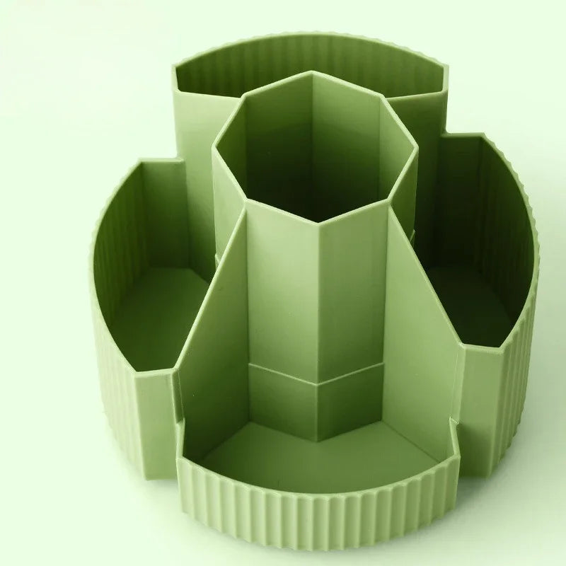 Rotating Desktop Stationery Organizer - 5 Slot Storage Box for Home Office School - ZOOMNSTORE