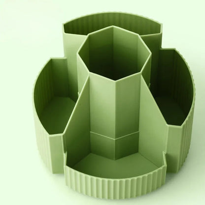 Rotating Desktop Stationery Organizer - 5 Slot Storage Box for Home Office School - ZOOMNSTORE