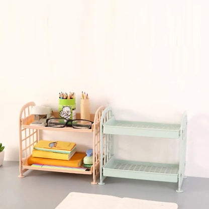 Multi-Storey Desktop Storage Shelf - Simple Horizontal Organizer for Office and Dormitory - ZOOMNSTORE