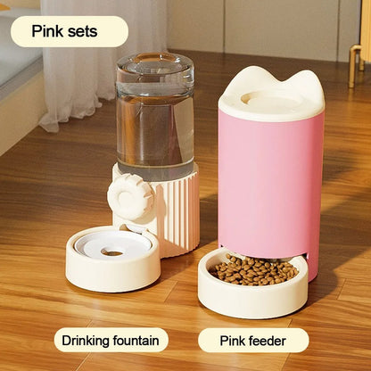 Detachable Cat Water Dispenser  Auto Feeder - Large Capacity Pet Feeding Tool - ZOOMNSTORE