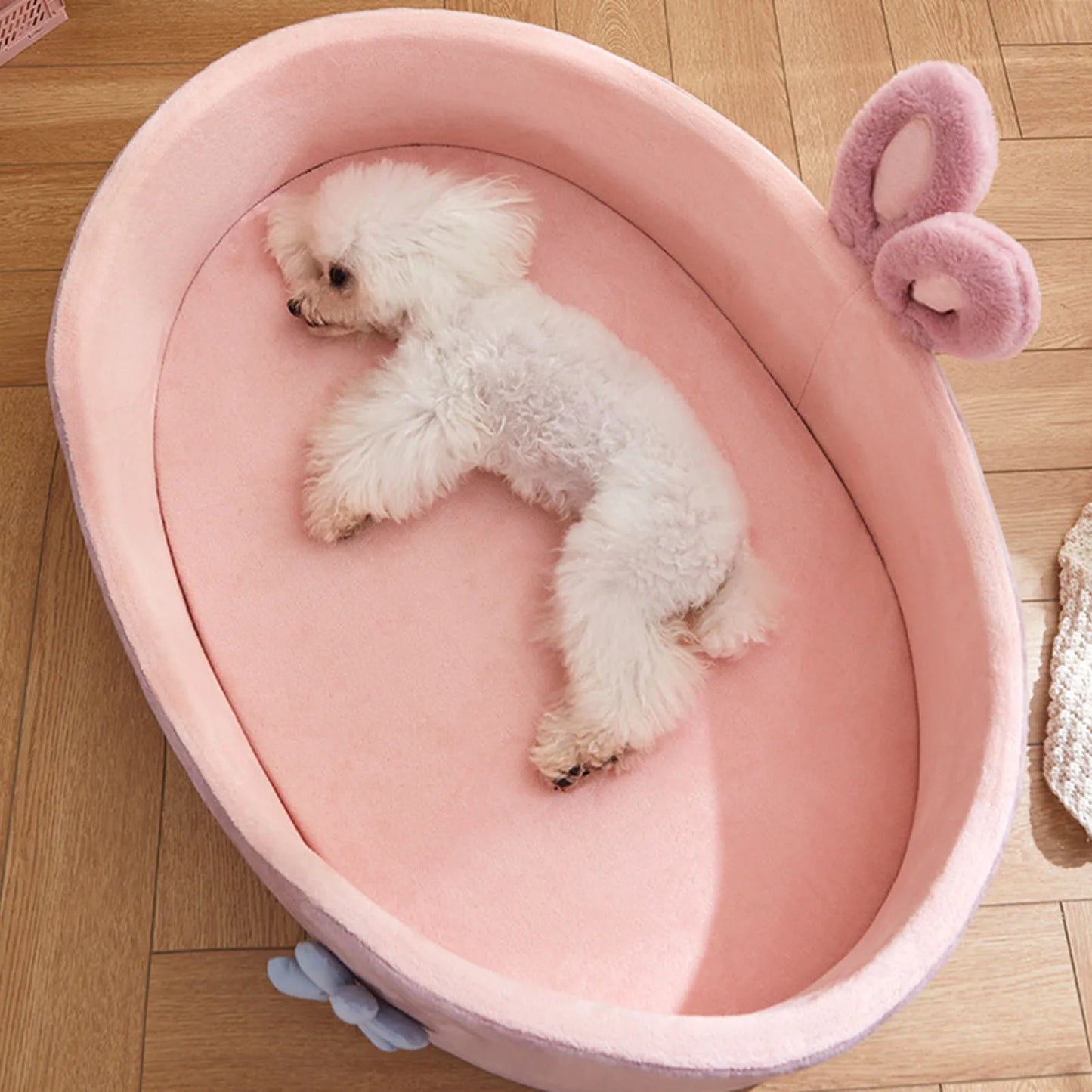 Detachable Pet Bed – Washable Dog Bed with Removable Cover, Soft Cozy Cat Sleeping Spot - ZOOMNSTORE