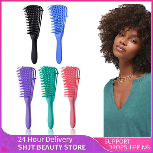 Detangling Hair Brush - Scalp Massage Comb for Curly  Thick Hair - ZOOMNSTORE