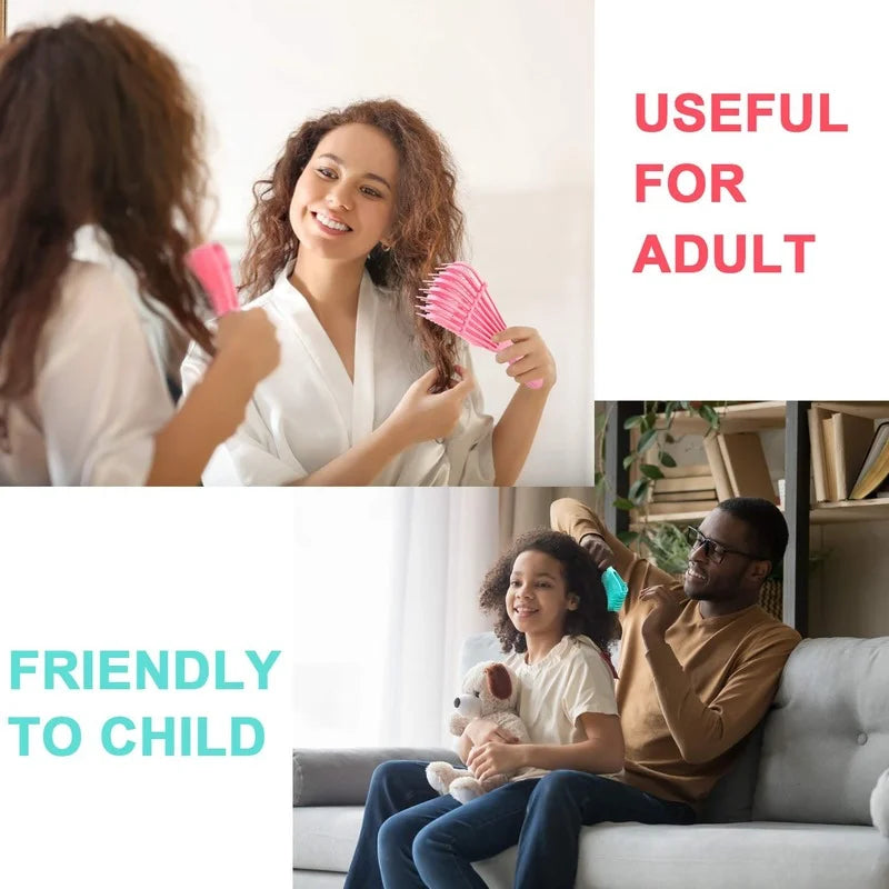 Detangling Hair Brush - Scalp Massage Comb for Curly  Thick Hair - ZOOMNSTORE