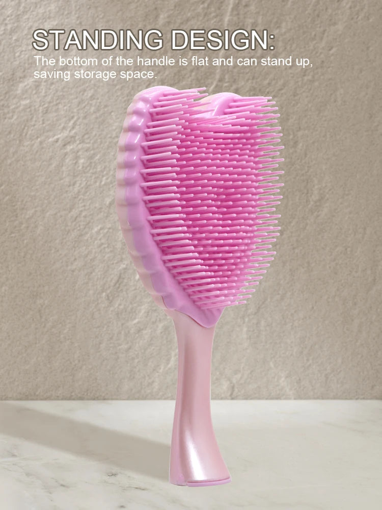 Detangling Hairbrush Comb - Mini Angel Anti Static Hair Brush for Women Massage - ZOOMNSTORE