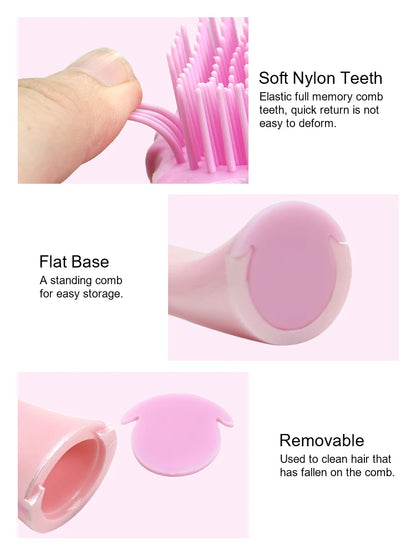 Detangling Hairbrush Comb - Mini Angel Anti Static Hair Brush for Women Massage - ZOOMNSTORE