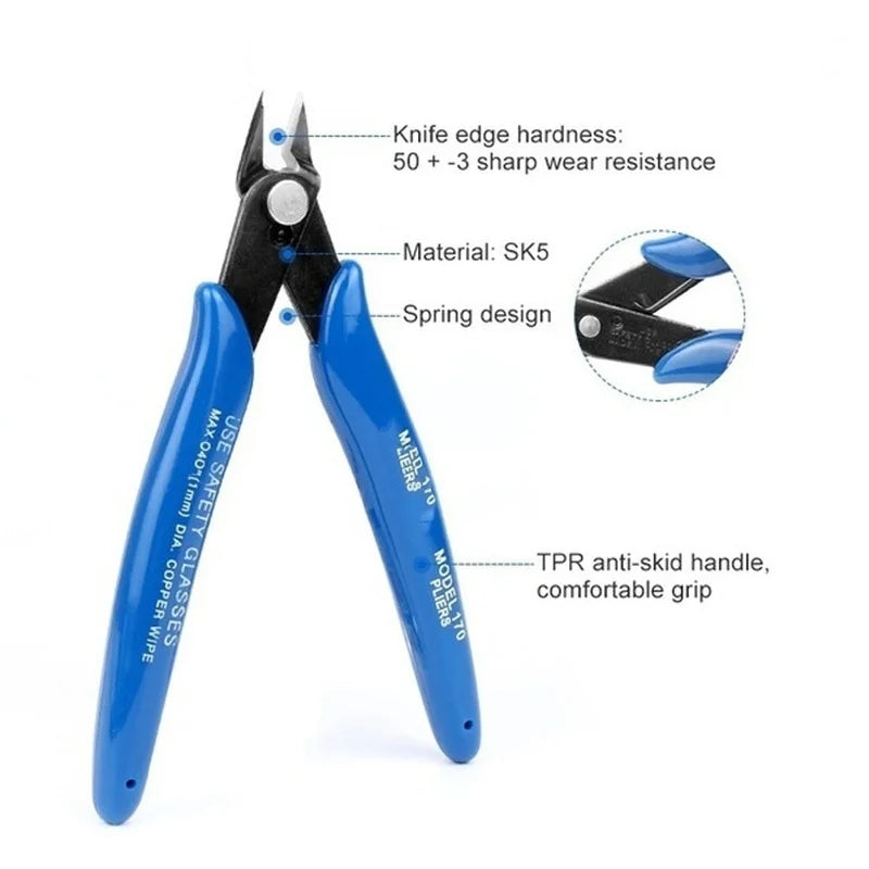 Carbon Steel Diagonal Pliers - Electrical Wire Cable Cutters  Snips - ZOOMNSTORE