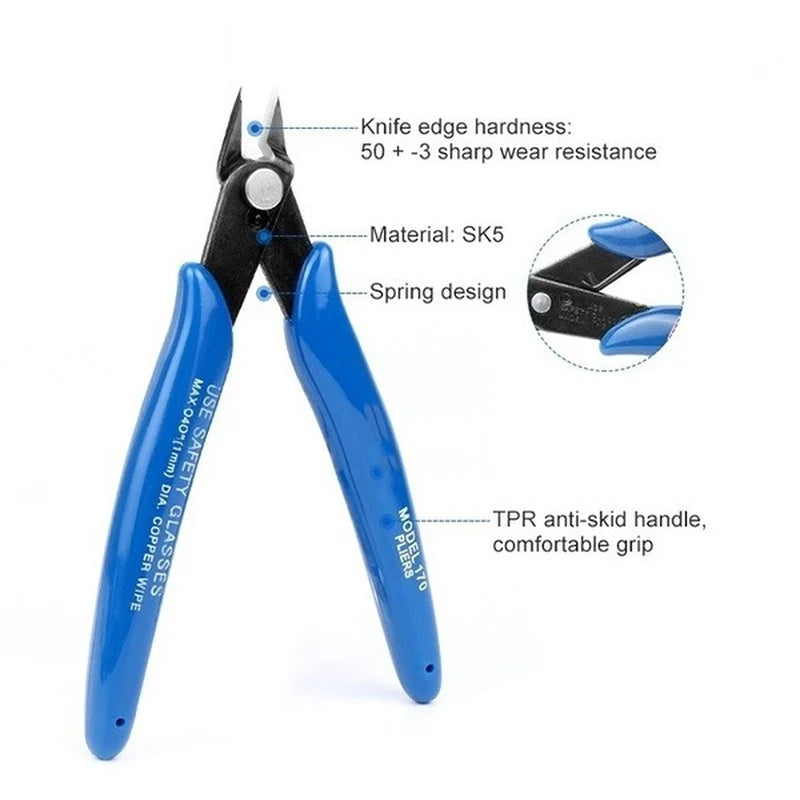 Carbon Steel Diagonal Pliers - Electrical Wire Cable Cutters  Snips - ZOOMNSTORE
