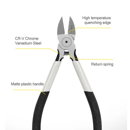 Mini Diagonal Pliers - 56 Inch Cr-V Plastic Side Cutter for DIY Repair - ZOOMNSTORE