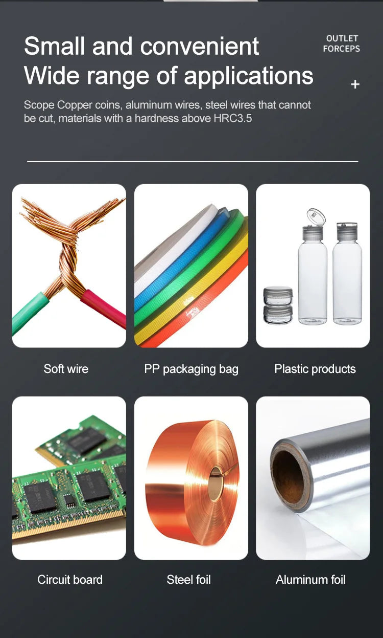 Mini Diagonal Pliers - 56 Inch Cr-V Plastic Side Cutter for DIY Repair - ZOOMNSTORE