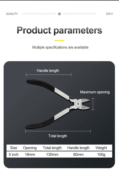 Mini Diagonal Pliers - 56 Inch Cr-V Plastic Side Cutter for DIY Repair - ZOOMNSTORE