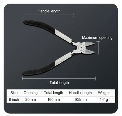 Mini Diagonal Pliers - 56 Inch Cr-V Plastic Side Cutter for DIY Repair - ZOOMNSTORE