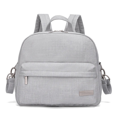Soboba Stylish Diaper Backpack for Women Solid Fashion Waterproof Large Capacity Multi-funcional Nappy Changing Bag with 2 Strap - ZOOMNSTORE