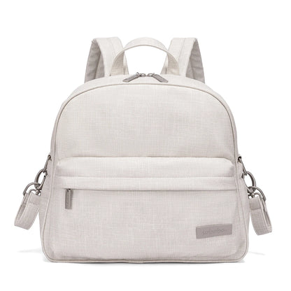 Soboba Stylish Diaper Backpack for Women Solid Fashion Waterproof Large Capacity Multi-funcional Nappy Changing Bag with 2 Strap - ZOOMNSTORE