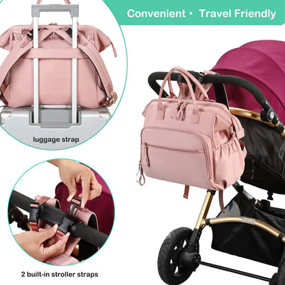 Large Capacity Diaper Bag  Backpack for Women Totes Baby Diaper Nappy Bags Shoulder Cotton Ladies Maternity Shopping Bags - ZOOMNSTORE