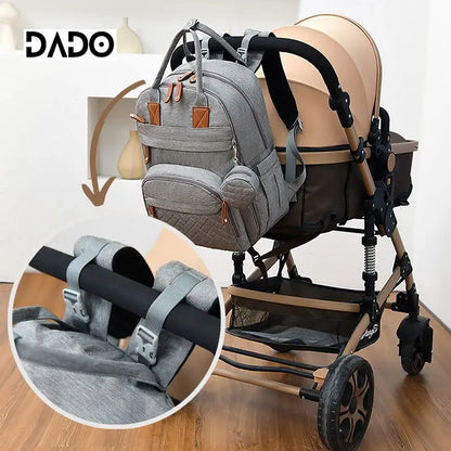 Diaper Bag Backpack Baby Essentials Travel Tote Multifunction Waterproof with Changing Station Pad Stroller Straps Big for Mommy - ZOOMNSTORE