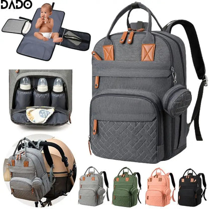 Diaper Bag Backpack Baby Essentials Travel Tote Multifunction Waterproof with Changing Station Pad Stroller Straps Big for Mommy - ZOOMNSTORE