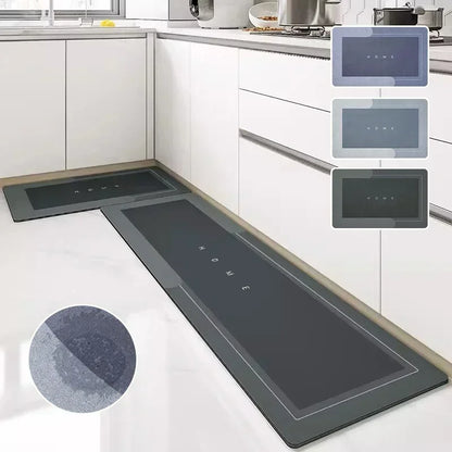 Diatomite Kitchen Mat - Non-Slip Super Absorbent Rug for Living Room and Entrance - ZOOMNSTORE