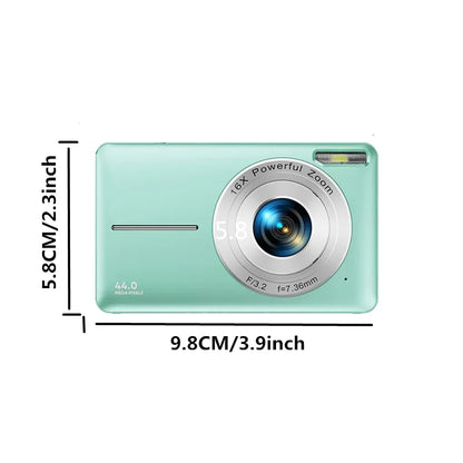 HD 1080P Compact Digital Camera - 44MP Rechargeable Camera with 16x Zoom for Kids  Beginners - ZOOMNSTORE