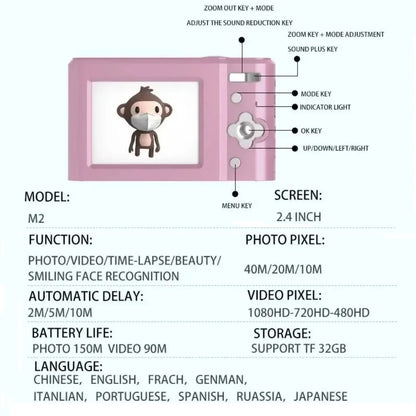 Digital Camera For Kids - Compact 1080P Beginner Camera With Autofocus Zoom Lens - ZOOMNSTORE