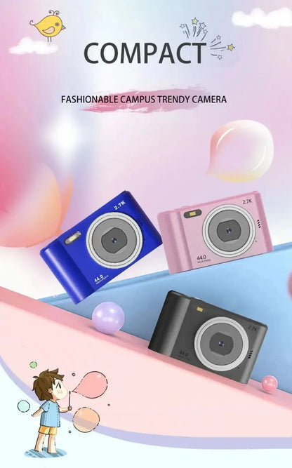 Digital Camera For Kids - Compact 1080P Beginner Camera With Autofocus Zoom Lens - ZOOMNSTORE