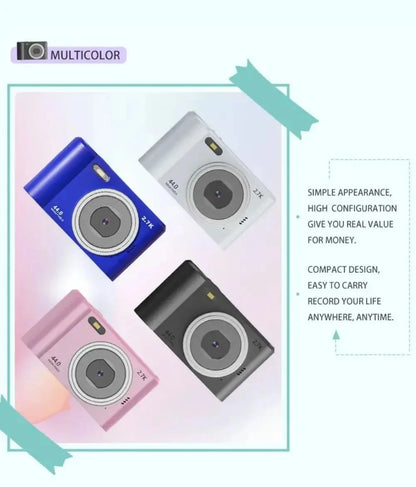 Digital Camera For Kids - Compact 1080P Beginner Camera With Autofocus Zoom Lens - ZOOMNSTORE