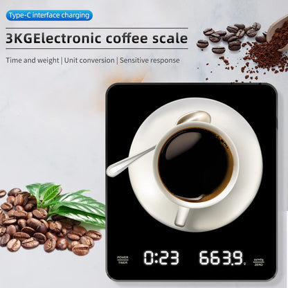 Digital Coffee Scale - High Precision 0.1g Accuracy Kitchen Weighing Scale with Timer - ZOOMNSTORE