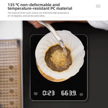 Digital Coffee Scale - High Precision 0.1g Accuracy Kitchen Weighing Scale with Timer - ZOOMNSTORE