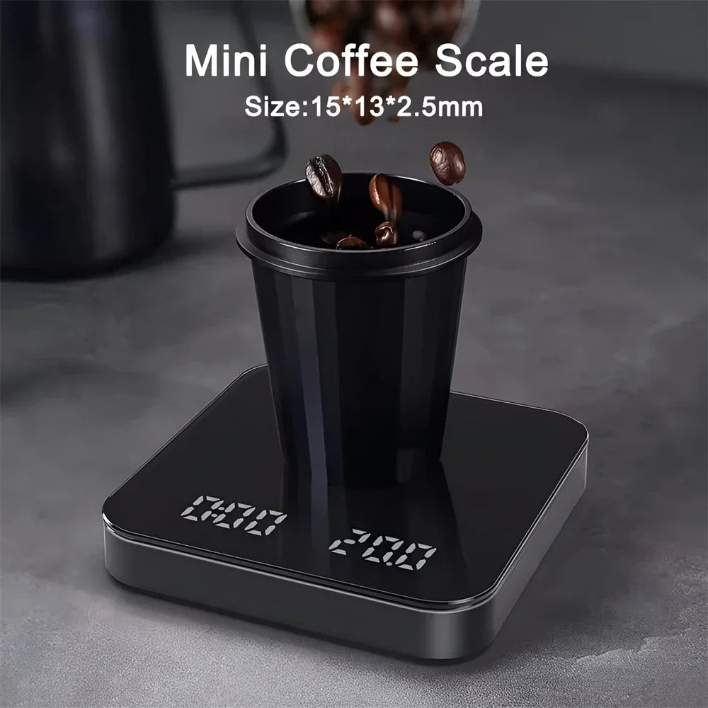 Digital Coffee Scale – Precision Coffee Scale with Timer & Silicone Pad USB Charging - ZOOMNSTORE
