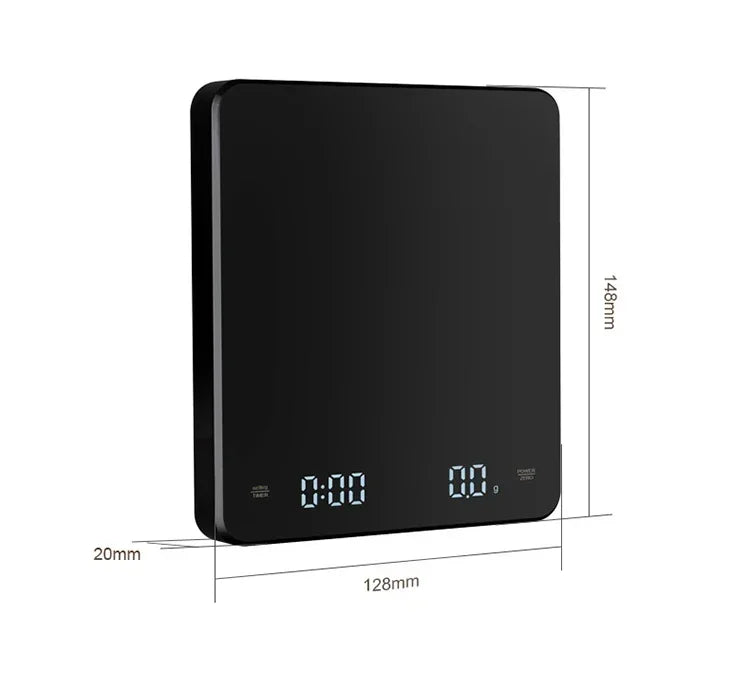 Digital Coffee Scale – Precision Coffee Scale with Timer & Silicone Pad USB Charging - ZOOMNSTORE