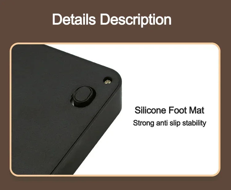 Digital Coffee Scale – Precision Coffee Scale with Timer & Silicone Pad USB Charging - ZOOMNSTORE