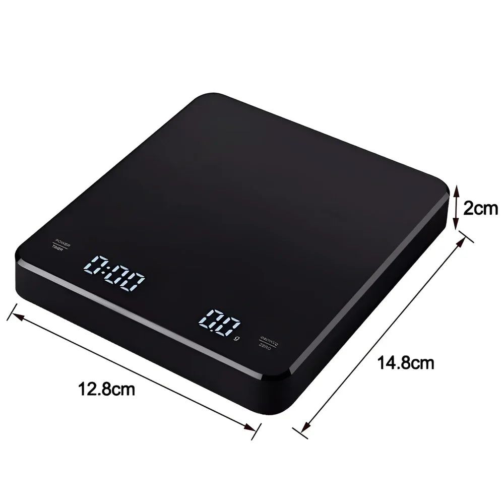 Digital Coffee Scale – Precision Coffee Scale with Timer & Silicone Pad USB Charging - ZOOMNSTORE