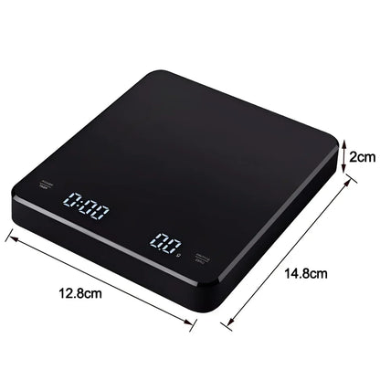 Digital Coffee Scale – Precision Coffee Scale with Timer & Silicone Pad USB Charging - ZOOMNSTORE