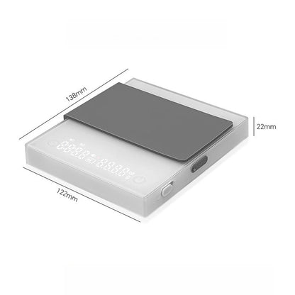 Digital Coffee Scale - Rechargeable Espresso Scale 2kg Capacity with Timer - ZOOMNSTORE