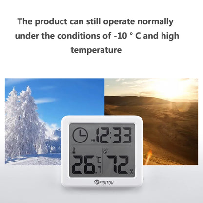 Digital Desk Clock with Temperature and Humidity - Home and Office Decor - ZOOMNSTORE