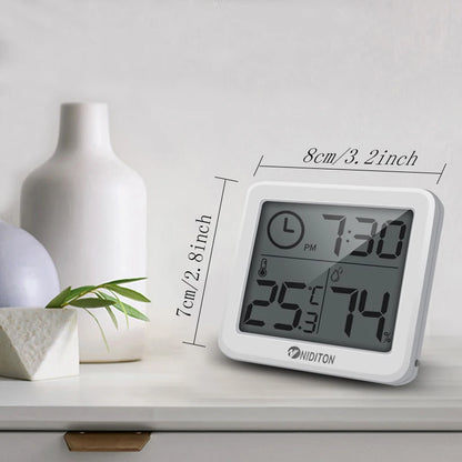 Digital Desk Clock with Temperature and Humidity - Home and Office Decor - ZOOMNSTORE