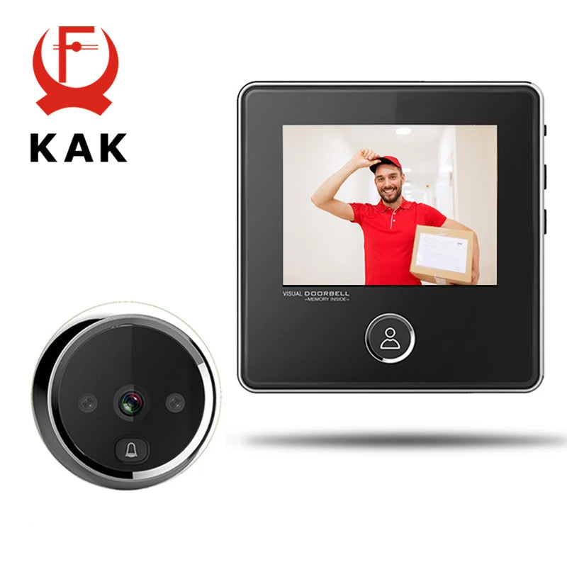 Digital Door Viewer - 2.8" LCD Screen Smart Peephole Camera with Night Vision & Recording - ZOOMNSTORE