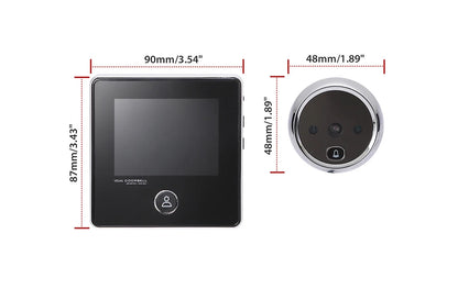 Digital Door Viewer - 2.8" LCD Screen Smart Peephole Camera with Night Vision & Recording - ZOOMNSTORE