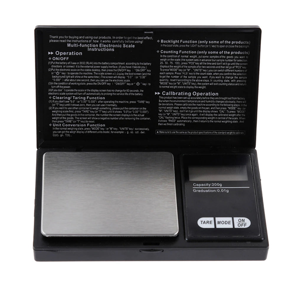 Digital Jewelry Scale - Portable 0.01g Electronic Stainless Steel Pocket Scale - ZOOMNSTORE