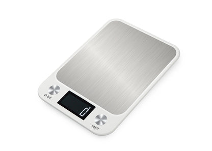 Digital Kitchen Scale - 15kg Stainless Steel Food Weighing Scale with LED Display - ZOOMNSTORE